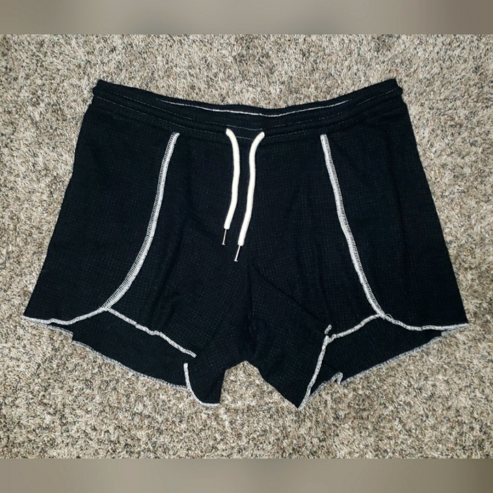 Chaser| High Waisted Waffle Knit Shorts